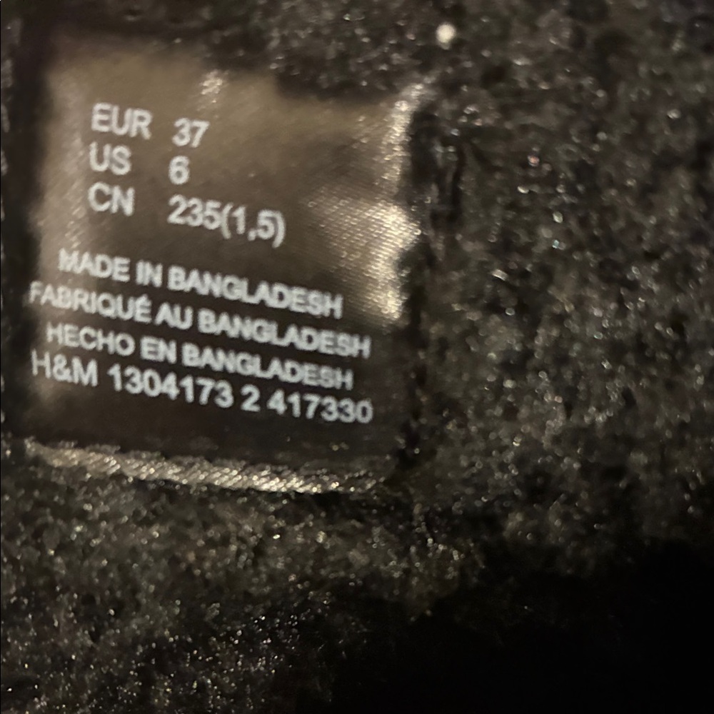 H and m Black chunky Women's Boots - Picture 6 of 8